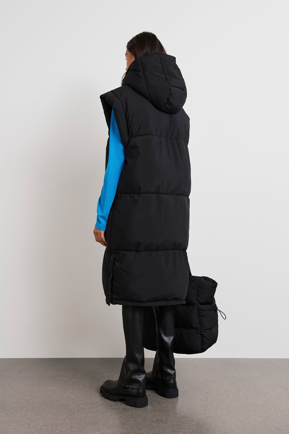 Cilla long puffer vest