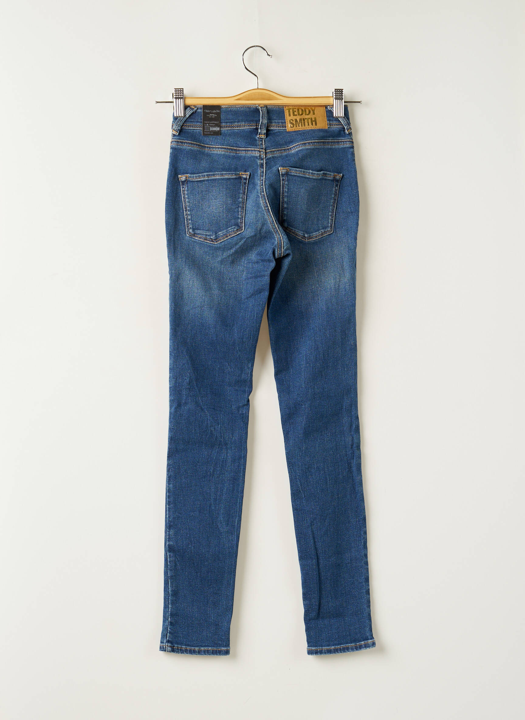 Teddy Smith Jeans Skinny Fille couleur bleu
