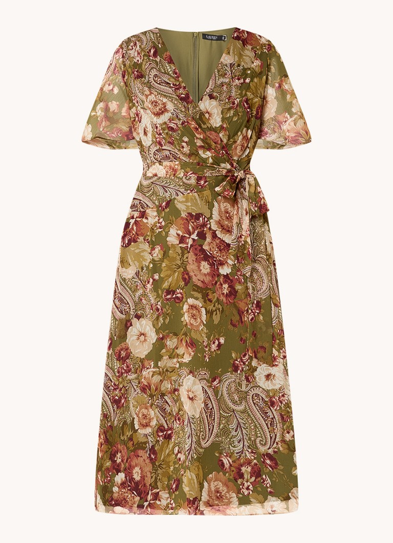 Ralph Lauren midi tunika haljina s paisley uzorkom i pojasom