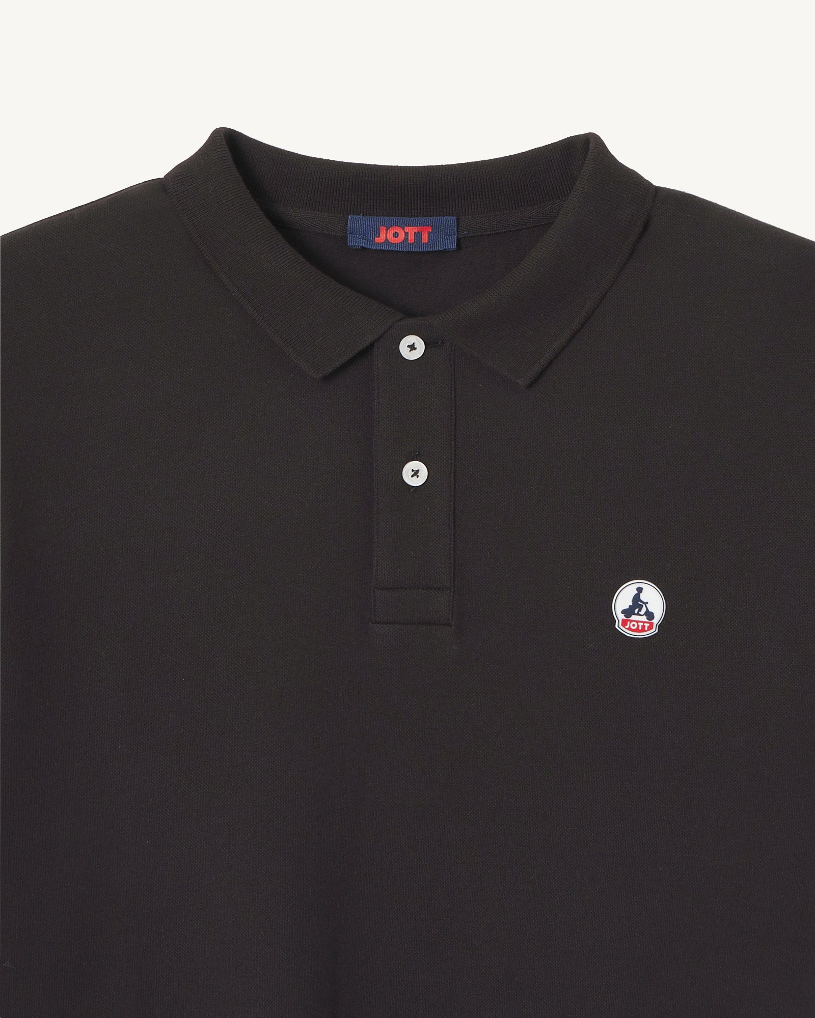 Polo homme en coton biologique Noir Marbella