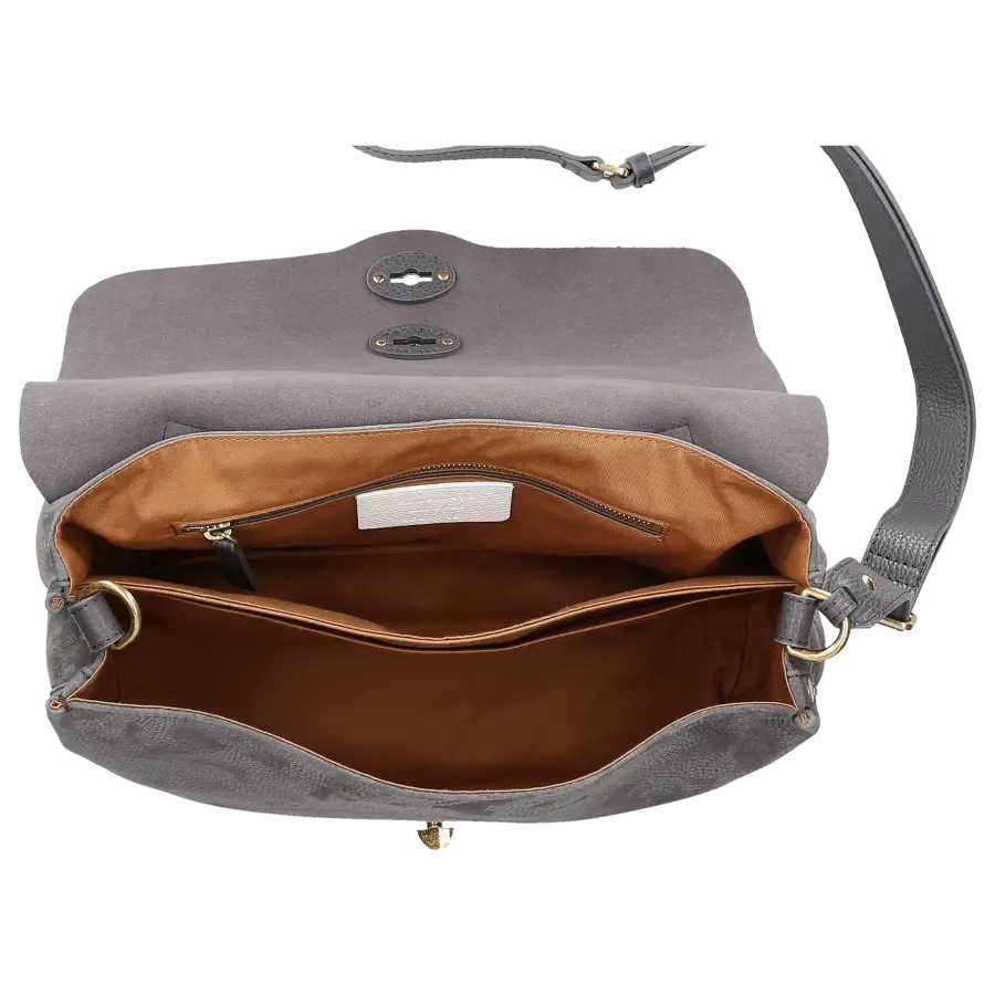 Zanellato - Handtasche POSTINA JONES M Kalbsleder - grau