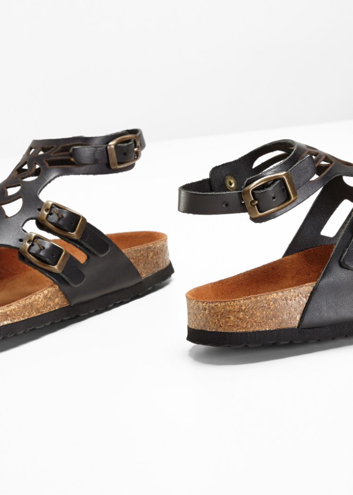 Bequeme Sandale aus Leder