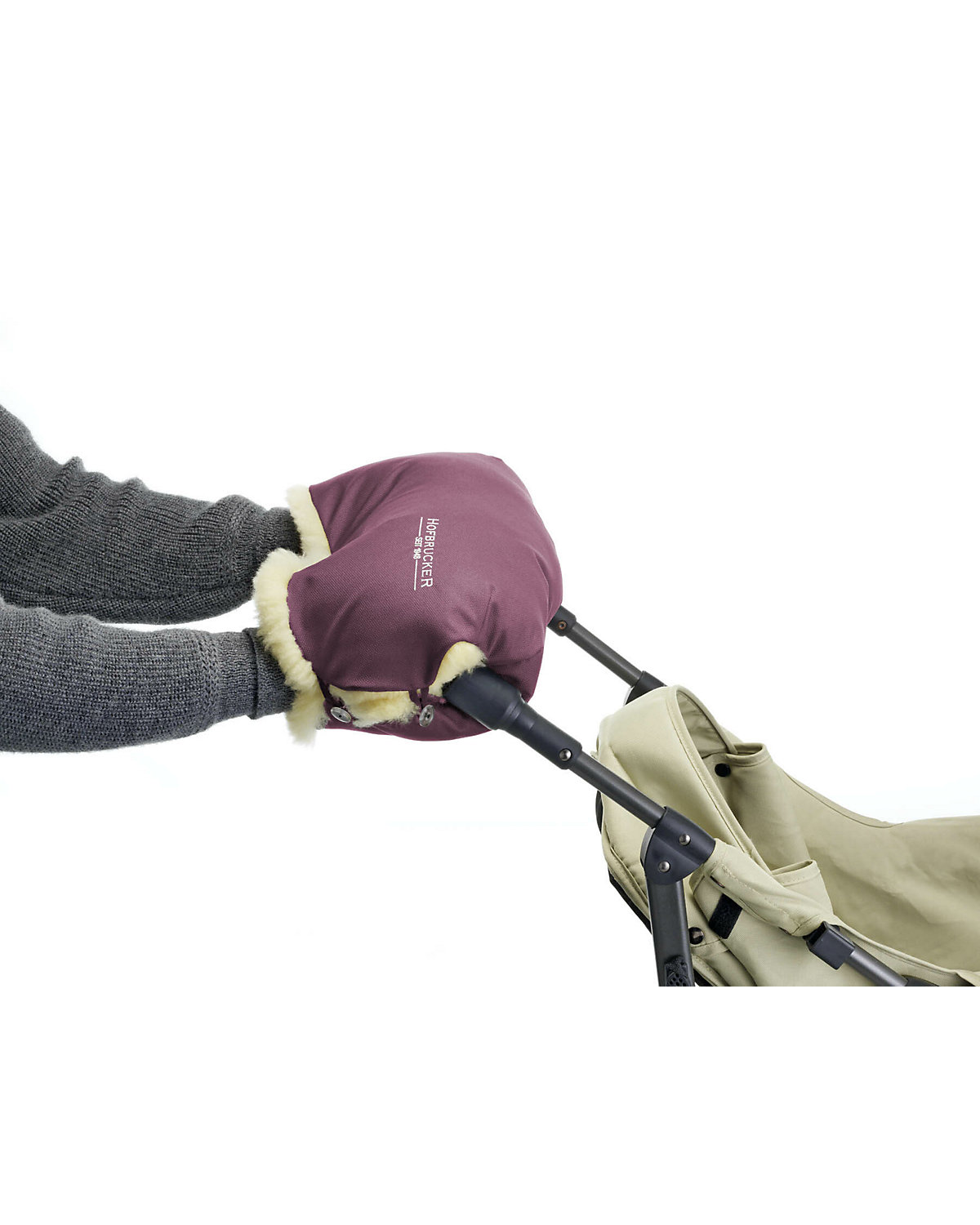 Kinderwagen Lammfell Handmuff Hergestellt in Deutschland Fußsäcke