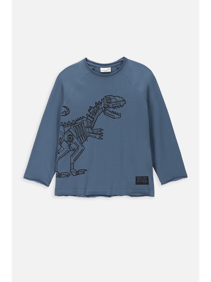 Coccodrillo T-shirt mit langen Ärmeln in blau günstig kaufen