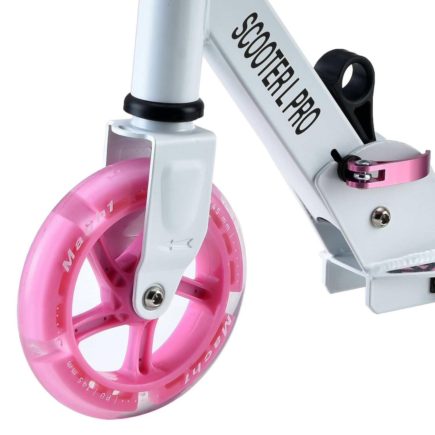 Mach1 Cityroller Kick Scooter ALU City Roller Tretroller mit 145mm LED Leuchtrollen - Wheel/Rollen/Reifen Kickscooter Kinderroller klappbar