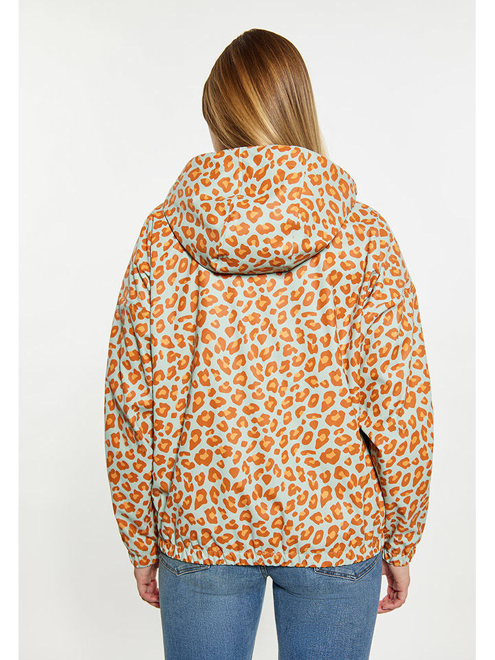 Schmuddelwedda Regenjacke in Türkis/ Orange günstig kaufen