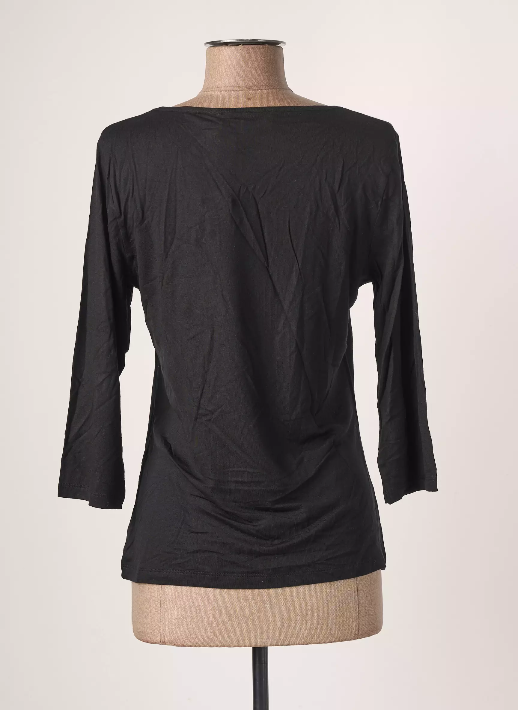 Blanc Boheme Tshirts Femme couleur noir