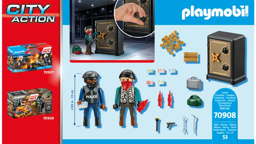 PLAYMOBIL 70908 - City Action - Starter Pack Tresorknacker