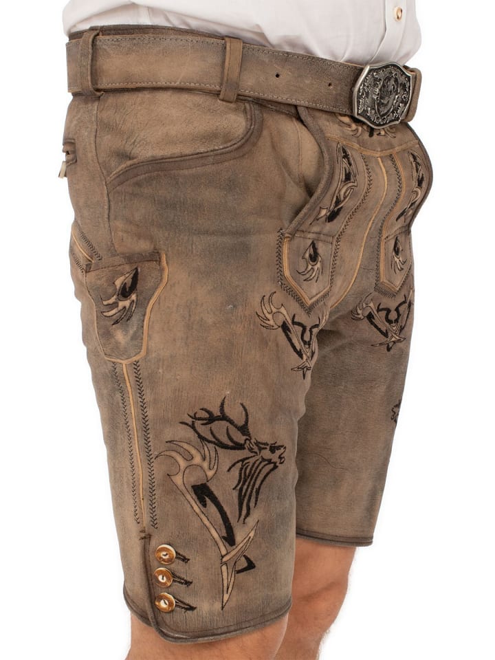 MADDOX Lederhose FELIXSEE in braun günstig kaufen