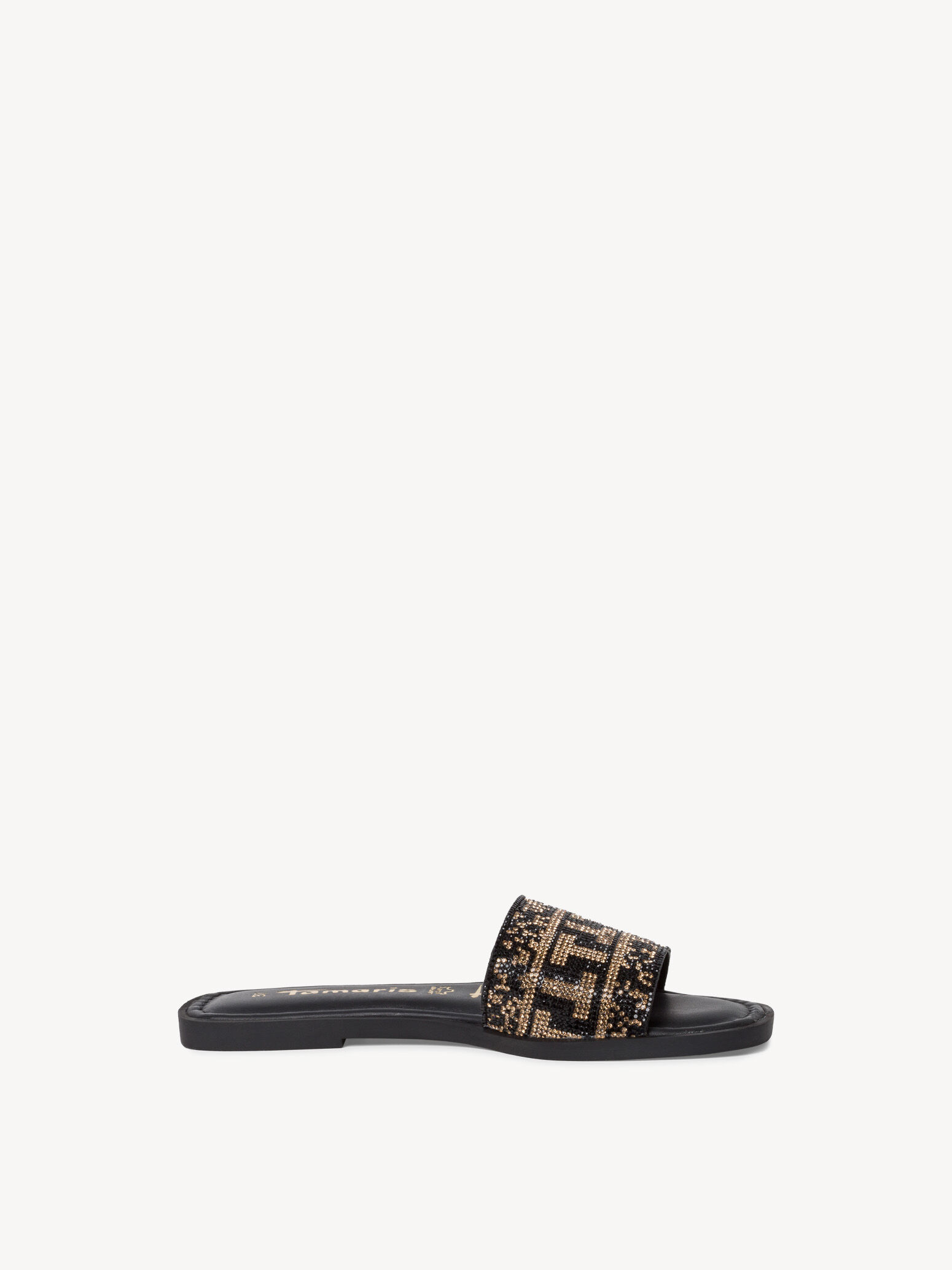 Mule en cuir - noir