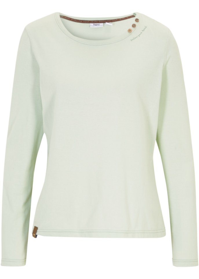 Langarmshirt mit Zierknöpfen