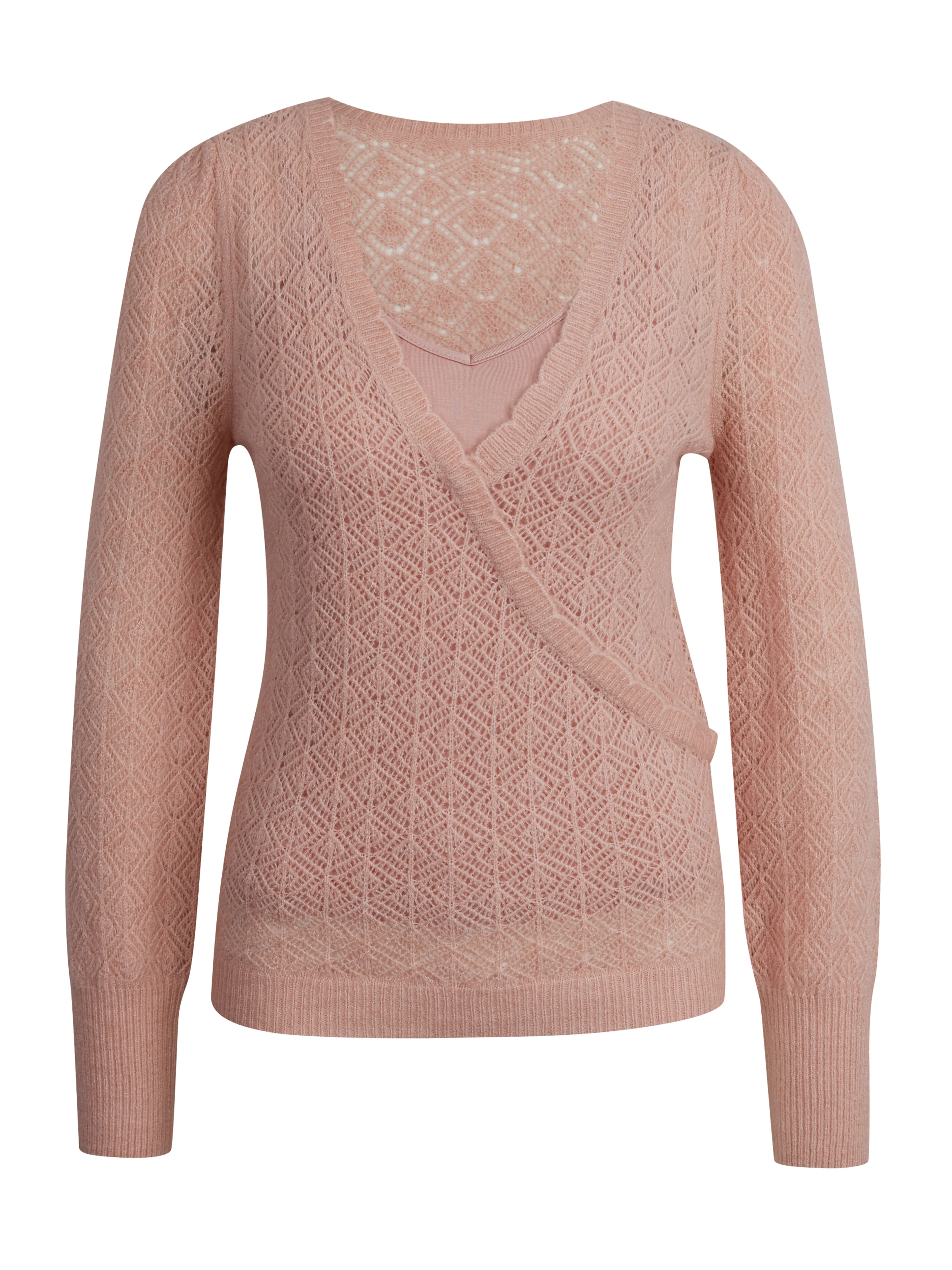 Hellrosa Damenpullover aus Wollmischung ORSAY