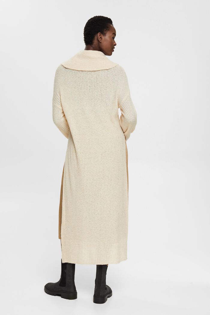 Langer Turtleneck-Pulli aus Wollmix