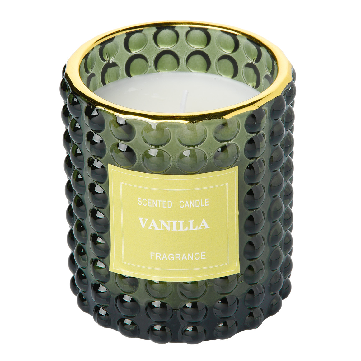 Duftkerze im Glas mit Vanilleduft