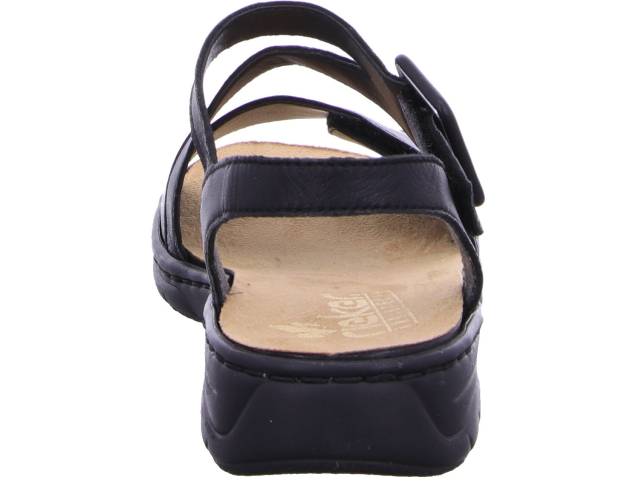 RIEKER Klassische Sandalen schwarz