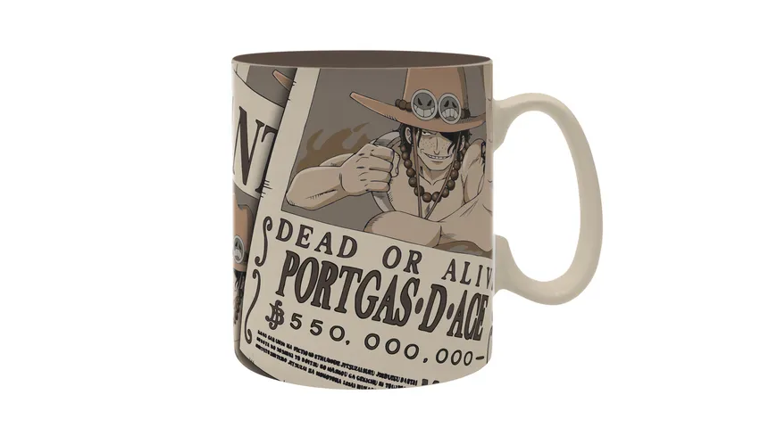 ONE PIECE Ace Wanted Tasse 460ml