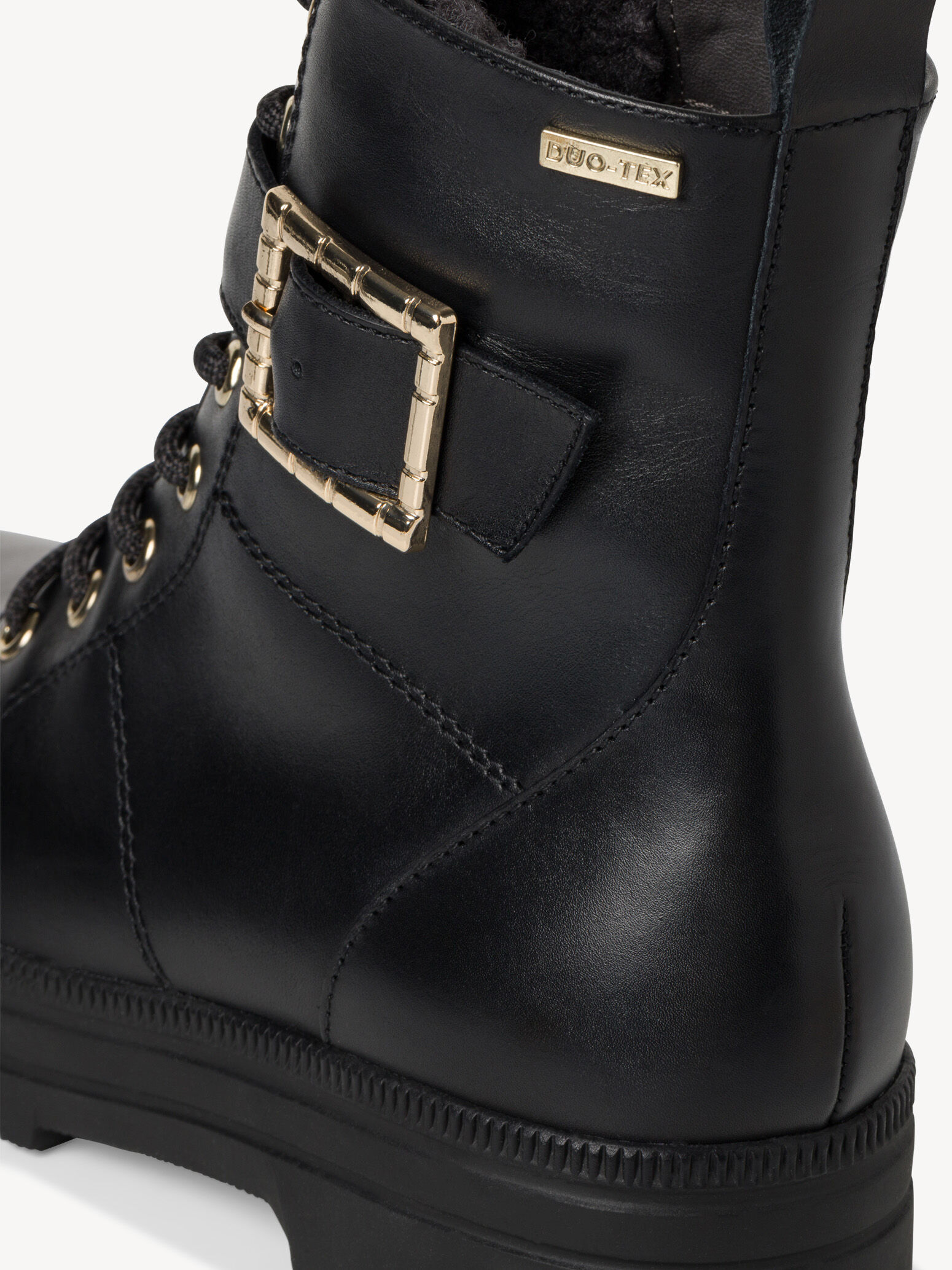 Bottine en cuir - noir