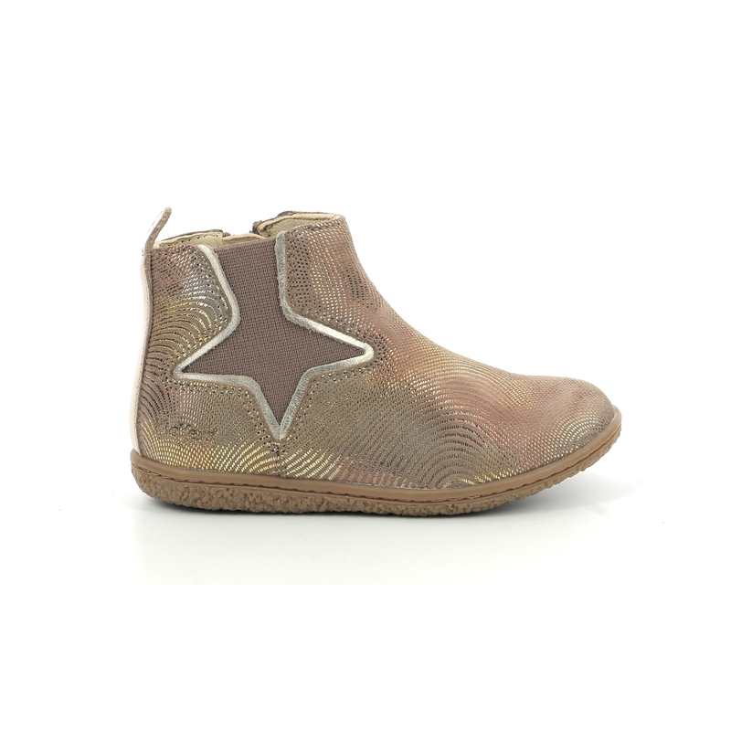 Boots cuir Vermillon