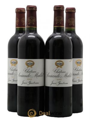 Château Sociando Mallet  2004 - Lot de 4 Bouteilles