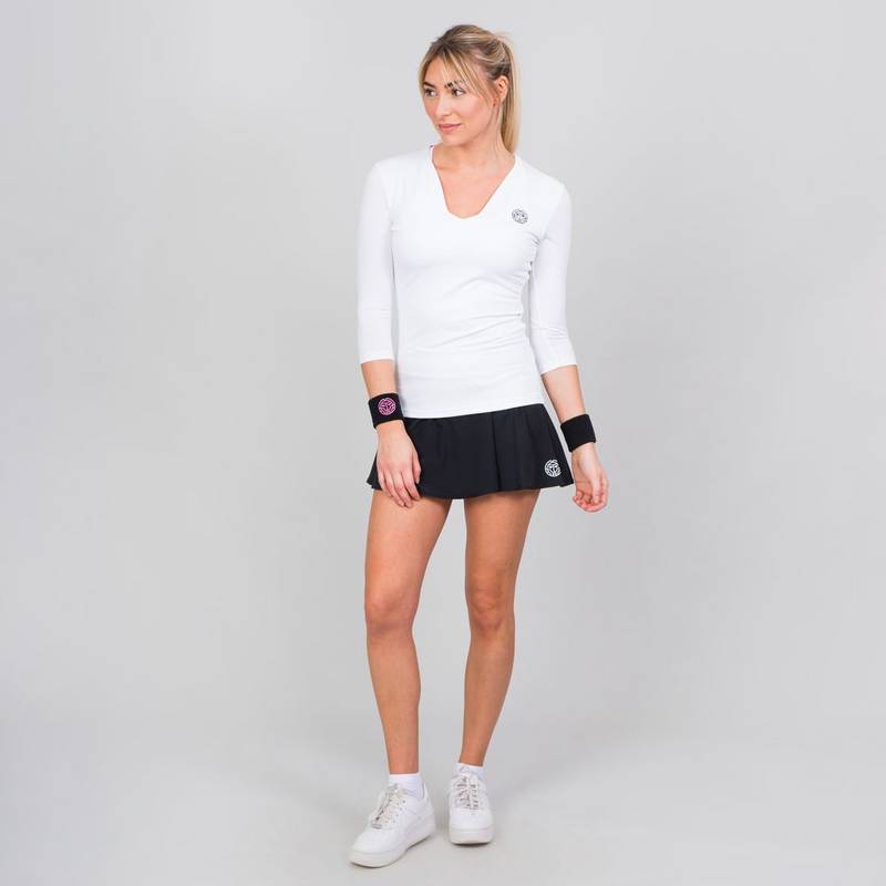 BIDI BADU Ariana Tech V-Neck Longsleeve Tennisshirt Damen