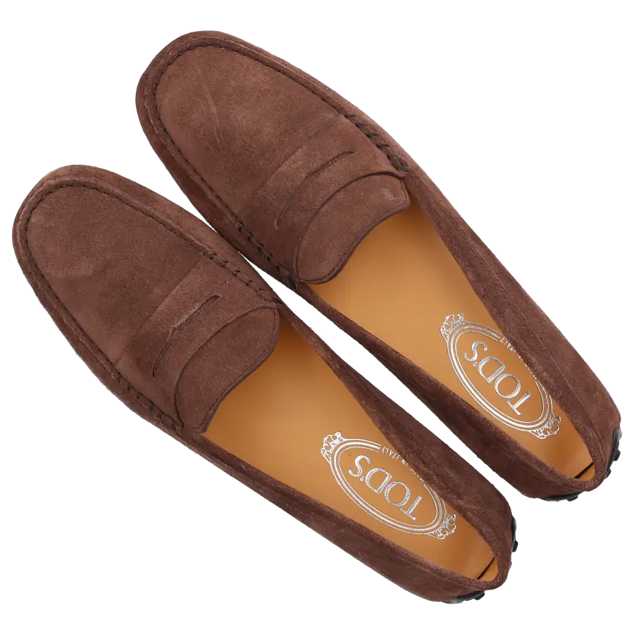 Tod's - Mokassins CITY GOMMINO Veloursleder - braun