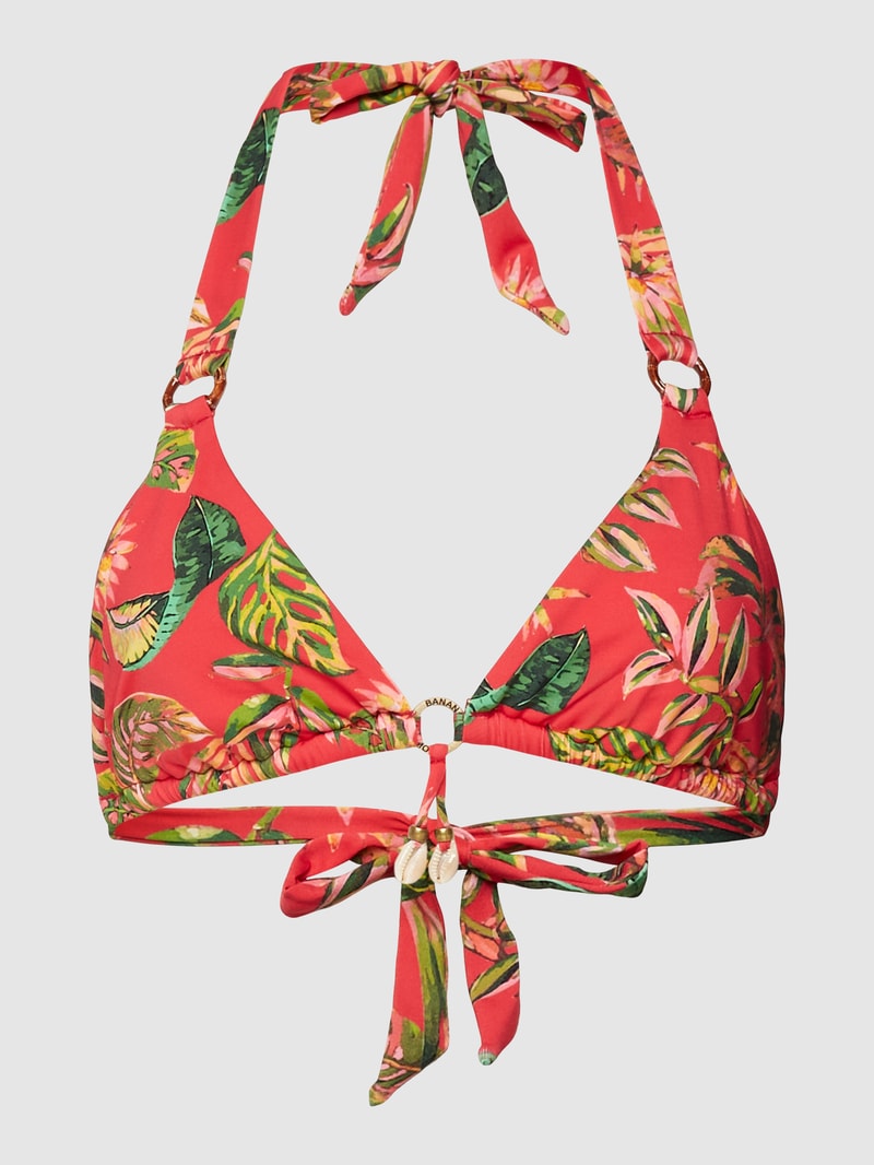 Bikini-Oberteil mit Allover-Print Modell 'LIKO WAILUA' in rot