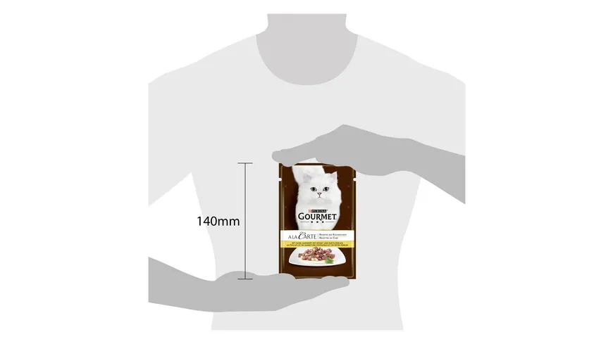 PURINA GOURMET A la Carte mit Huhn garniert mit Pasta-Perlen 85 g