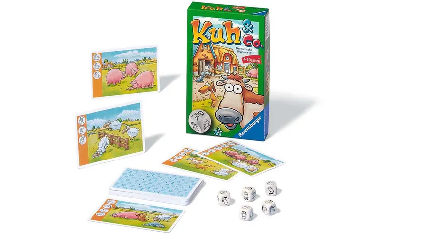 Ravensburger Spiel - Mitbringspiel Kuh und Co.