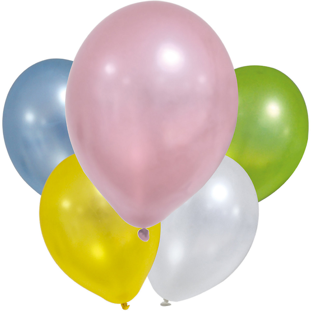 Luftballons Metallic, 8 Stück in verschiedenen Farben
