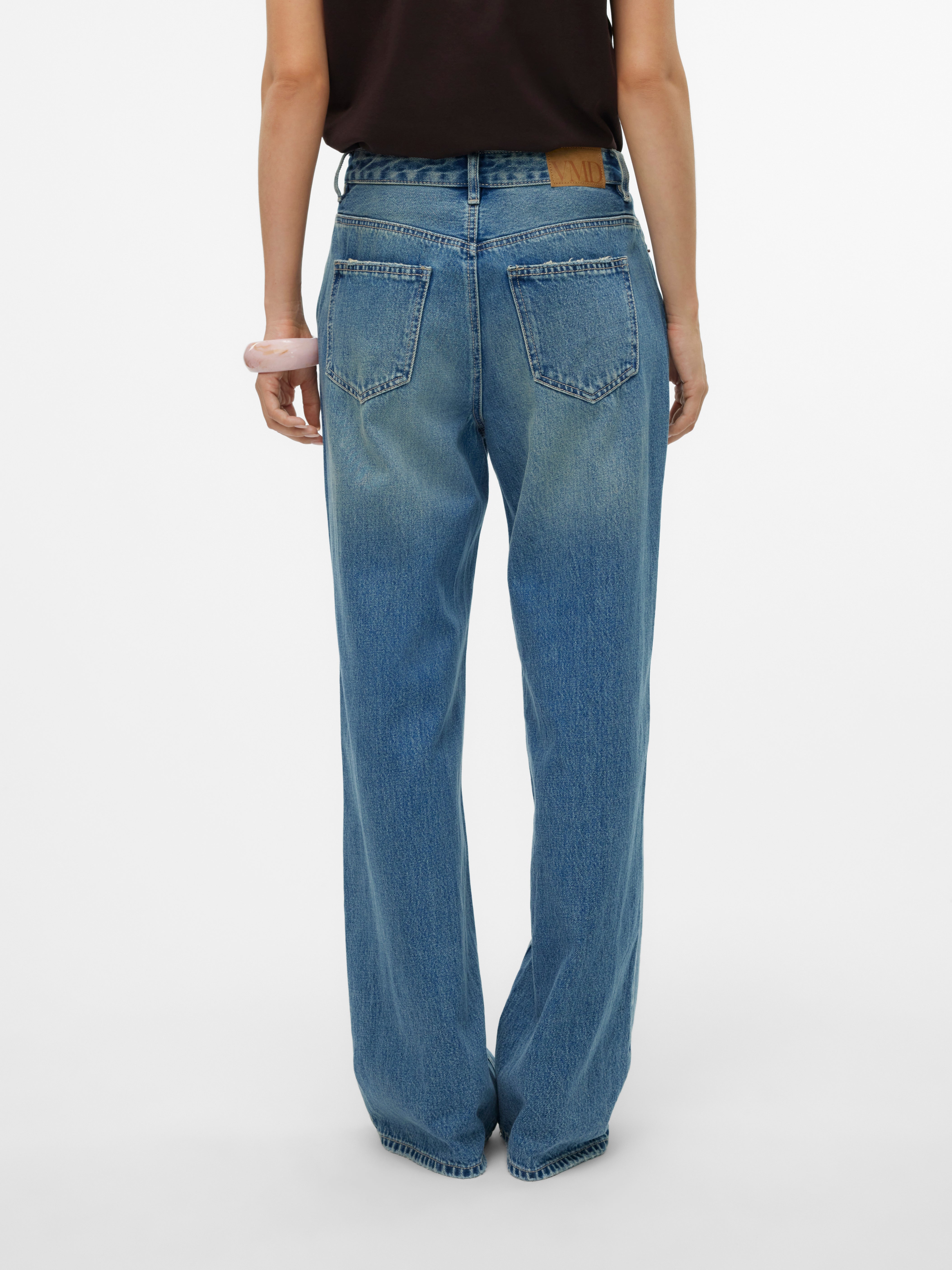 VMTOKEY Niedrige Taille Gerade geschnitten Jeans
