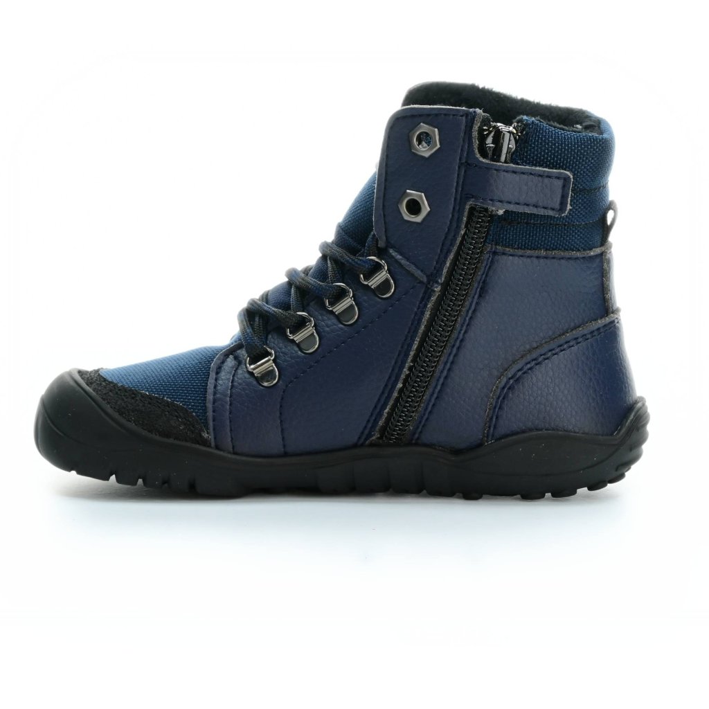 Koel4kids Mica Vegan Tex Blue 04T001.50E-110 mit Fleece gefütterte Barfuß-Stiefeletten