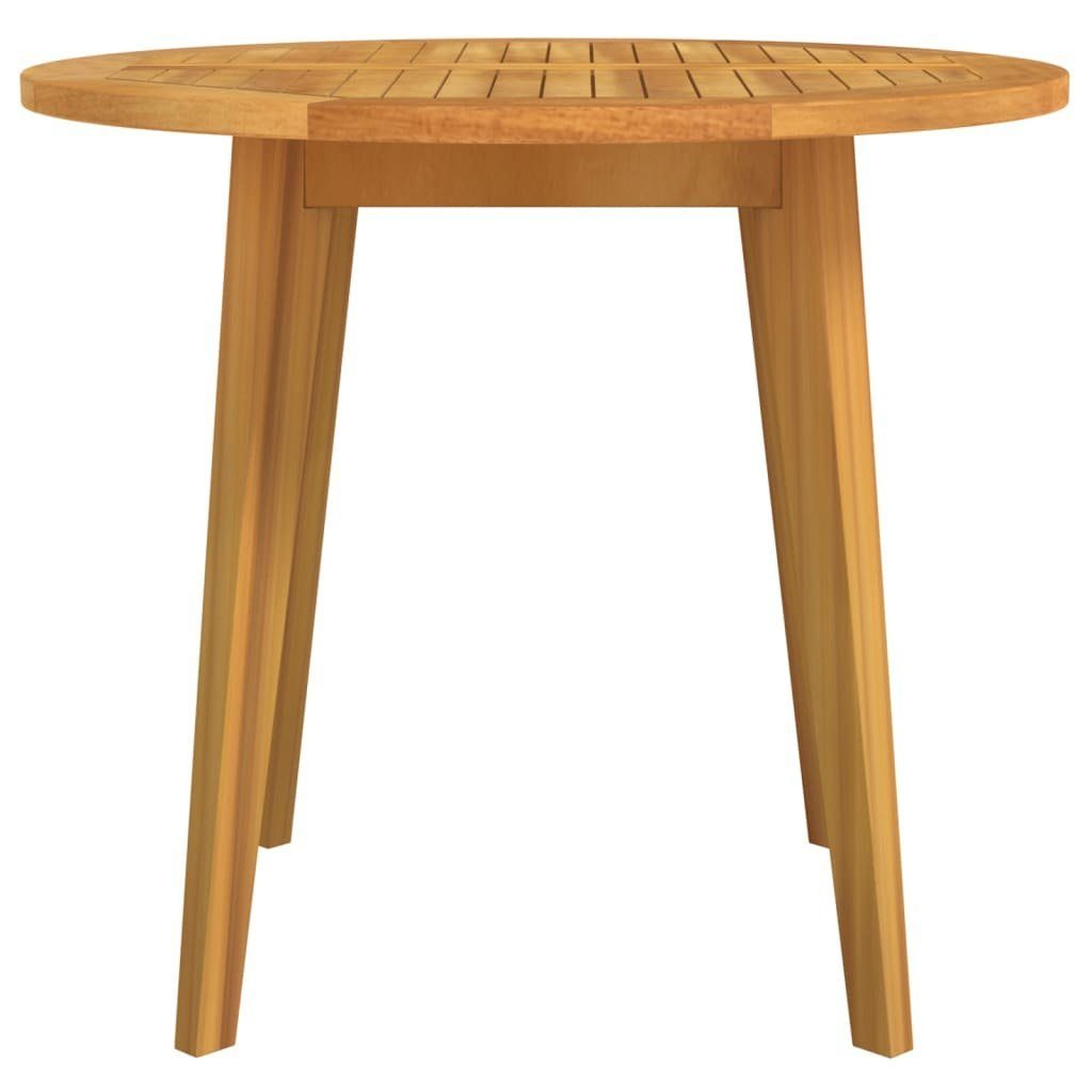 vidaXL Gartentisch Gartentisch Ø85x75 cm Massivholz Akazie (1-St)