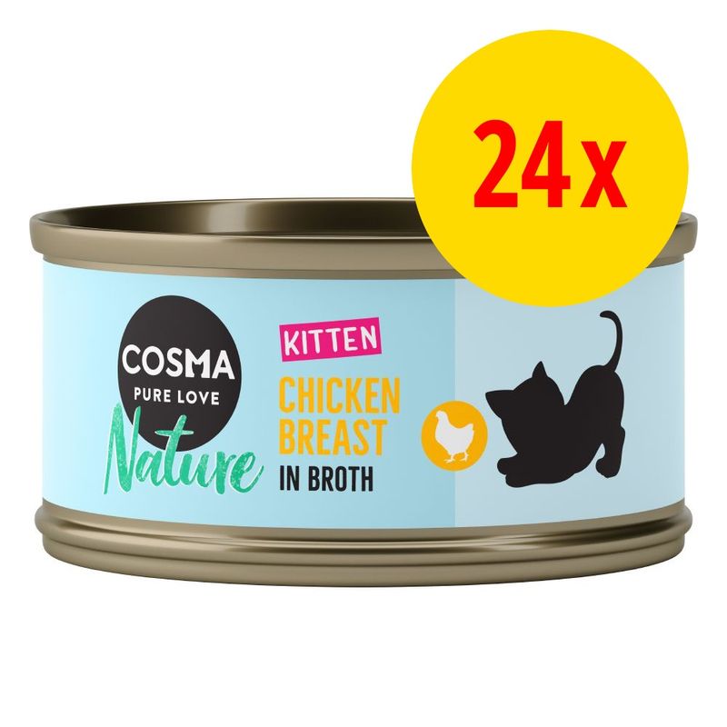 24 x 70 g Cosma Nature Kitten zu TOP-Preisen
