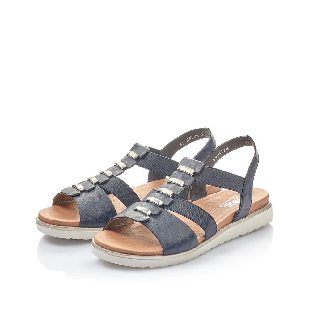 Rieker Damen Riemchensandalen marineblau