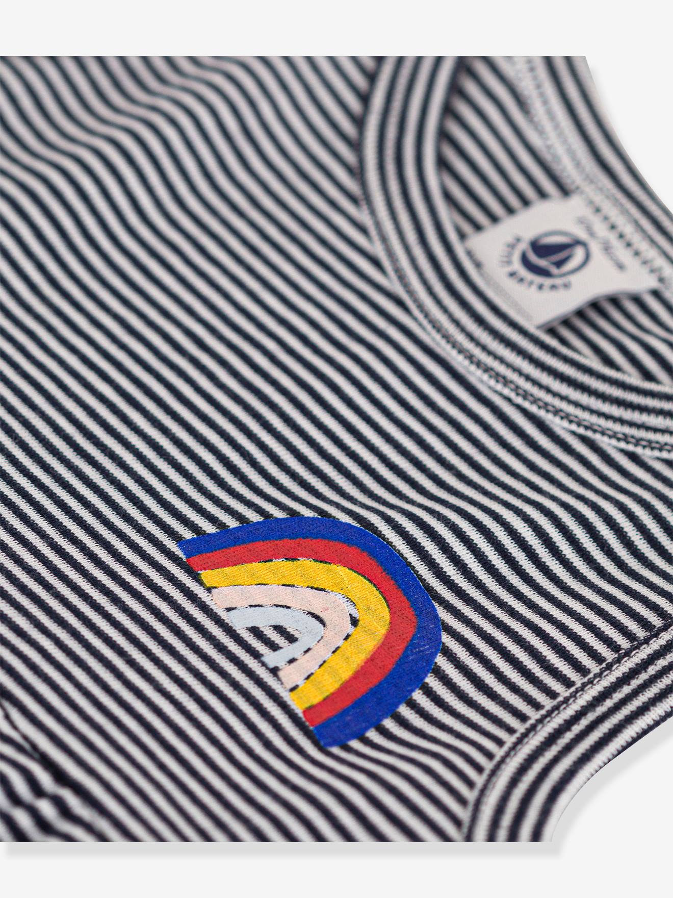 Petit Bateau Geripptes Mädchen Baby Sommerkleid PETIT BATEAU - blau