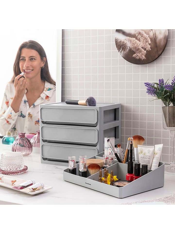 InnovaGoods Make-up Organizer in Grau - (B)26 x (H)29 x (T)19,5 cm günstig kaufen onesize