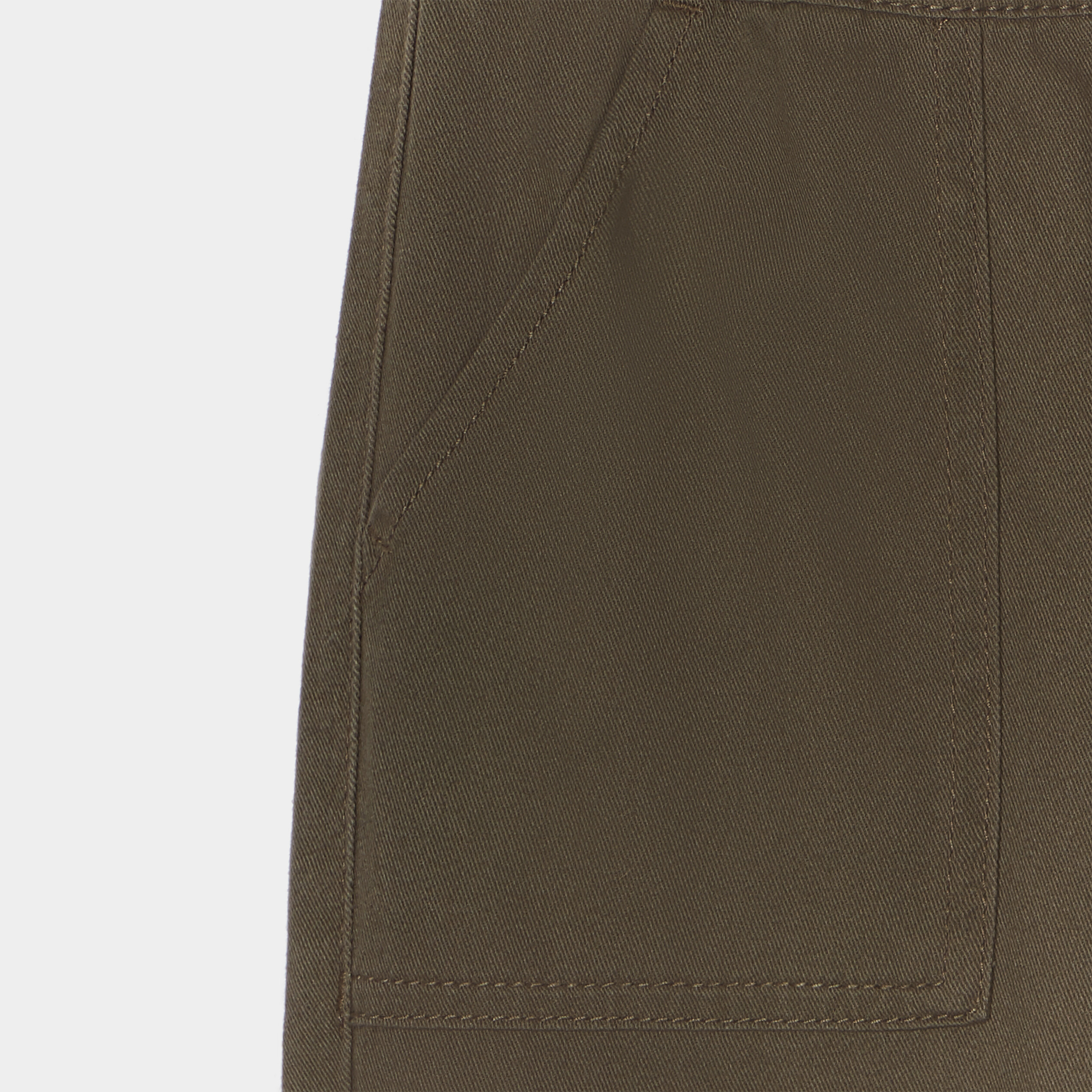 Pantalon jogger taille à coulisse coton vert kaki garçon | La Halle