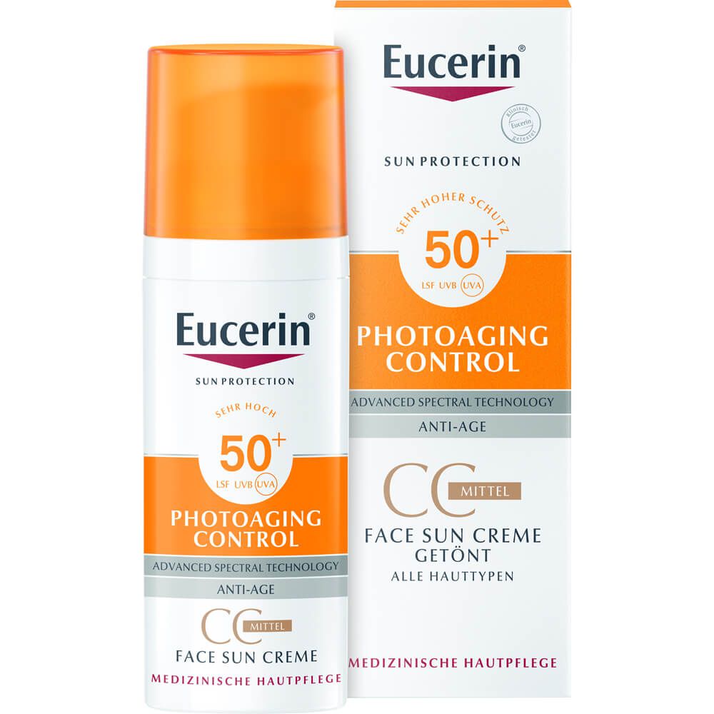 Sun CC Creme getönt mittel LSF 50+