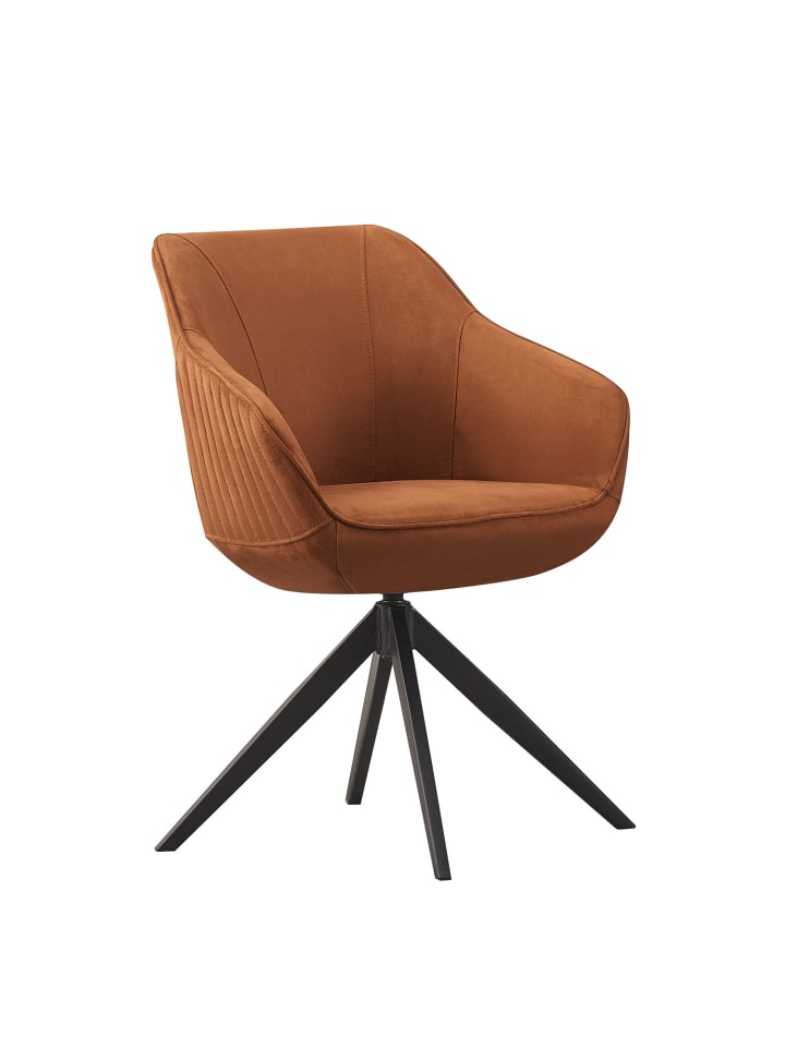 B&D Home Drehstuhl KATJA in Curry - (B)58 x (H)81 x (T)60,5 cm günstig kaufen onesize