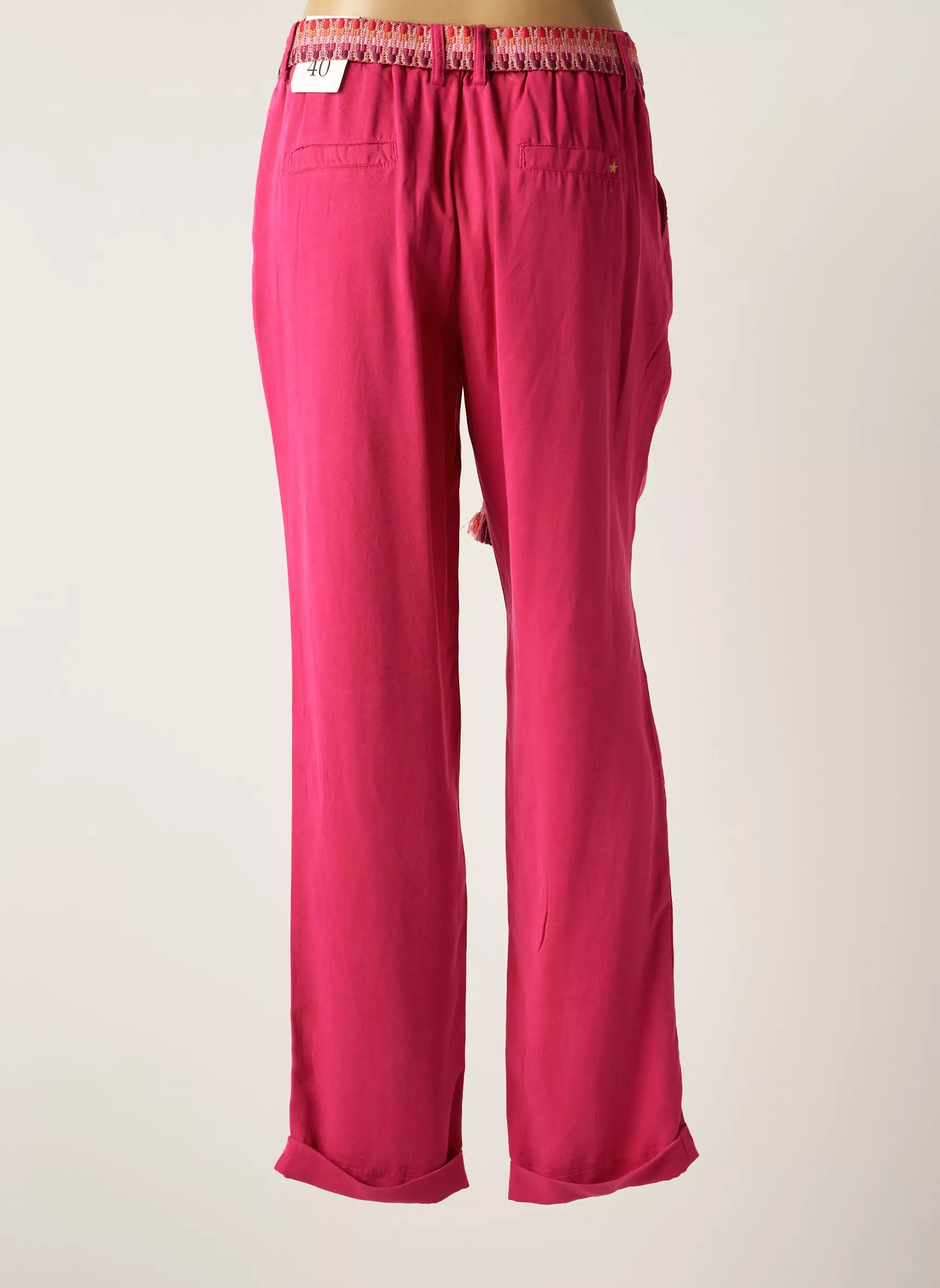La Petite Etoile Pantalons Chino Femme couleur rose