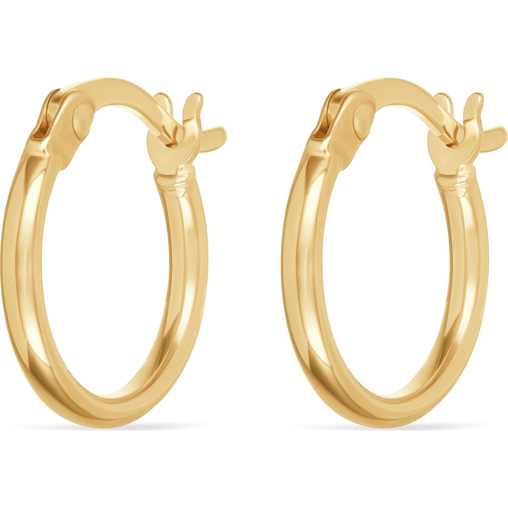 FAVS Créoles 375 Or jaune Boucles d'oreilles