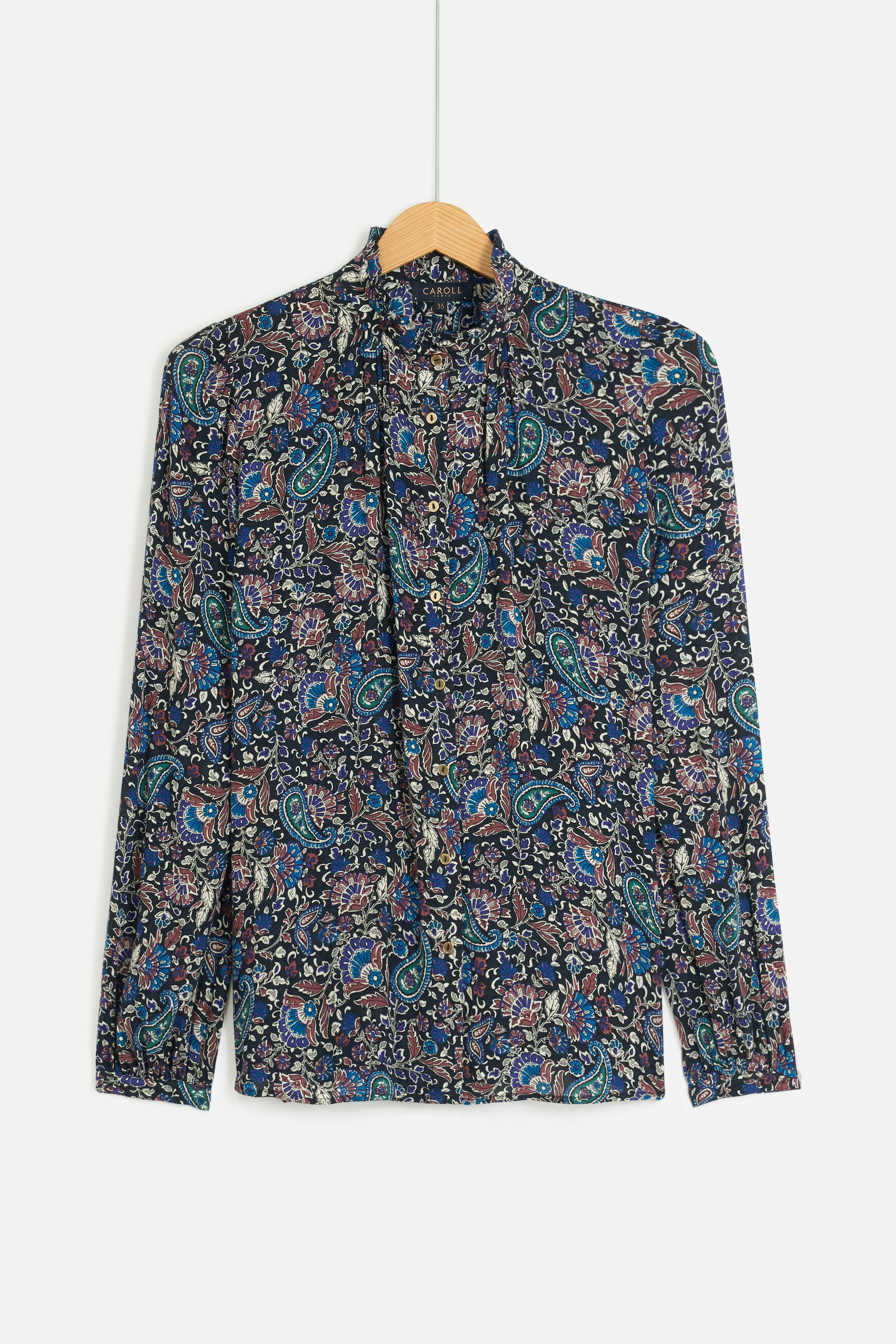 chemisier pascaline bleu marine femme