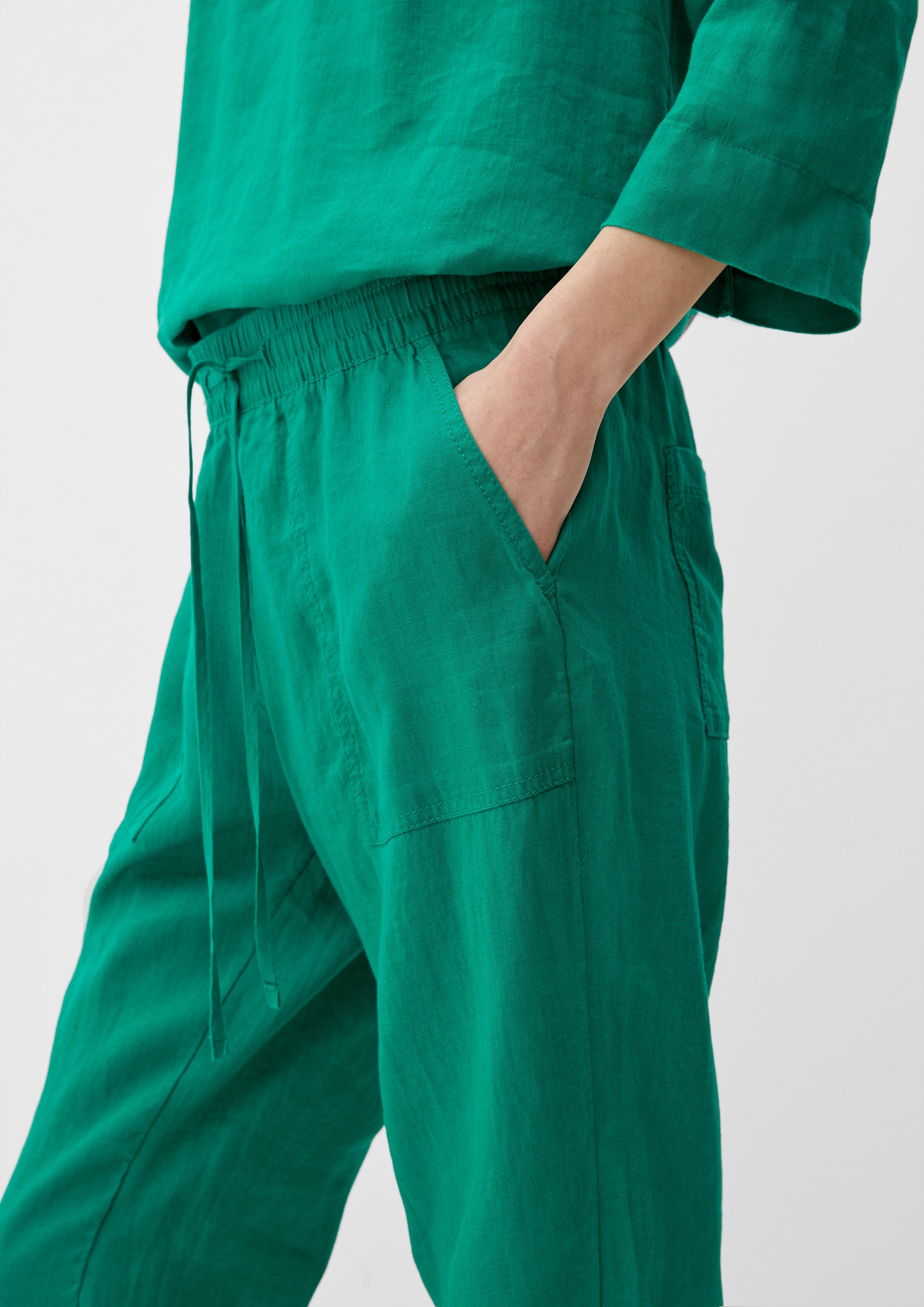 Relaxed: Leinenhose mit Elastikbund  2128991-7646