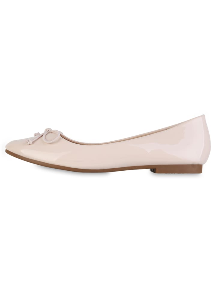VAN HILL Klassische Ballerinas Adelaide in Beige Lack günstig kaufen