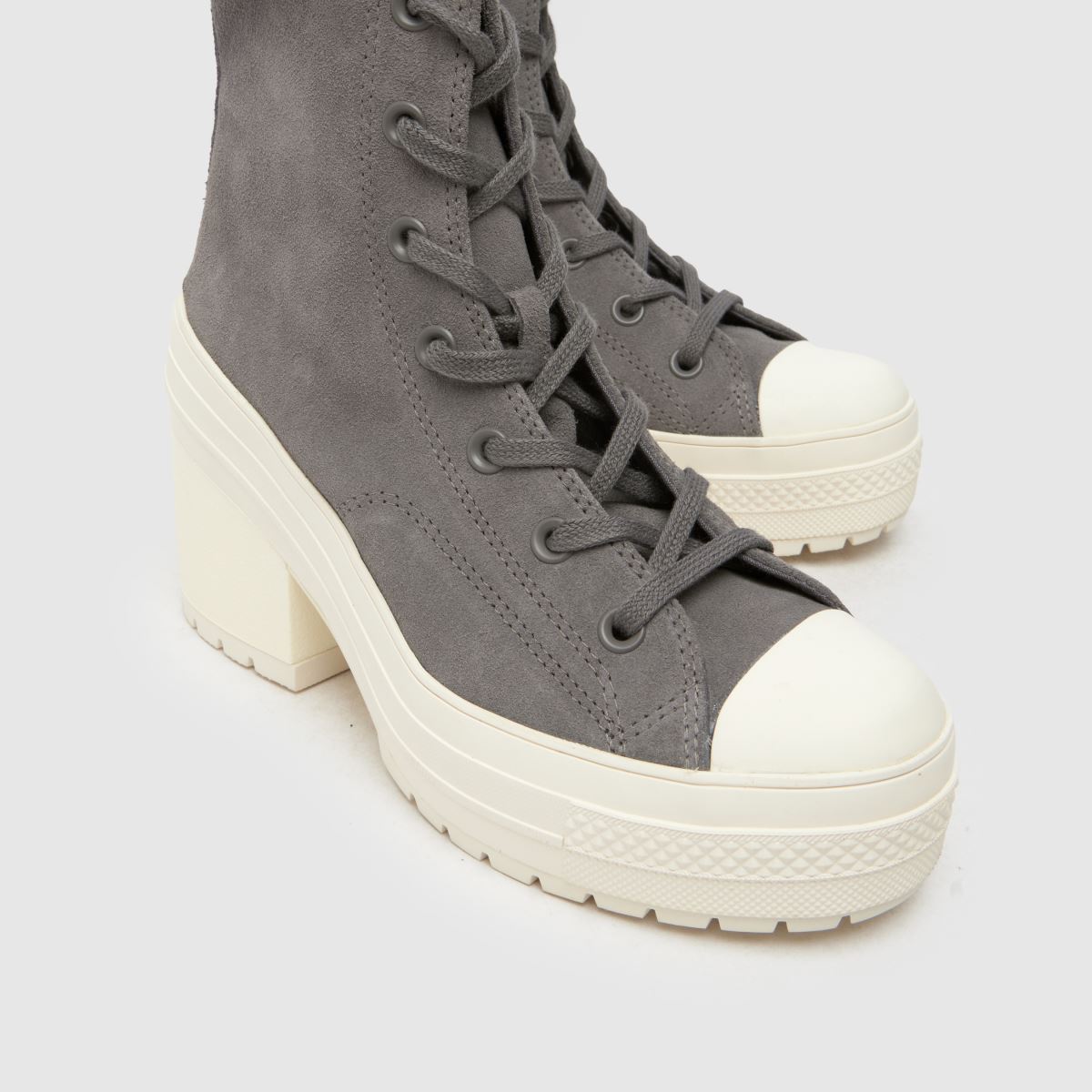 Converse Chuck 70 De Luxe Heel Platform edzőcipők szürke színben