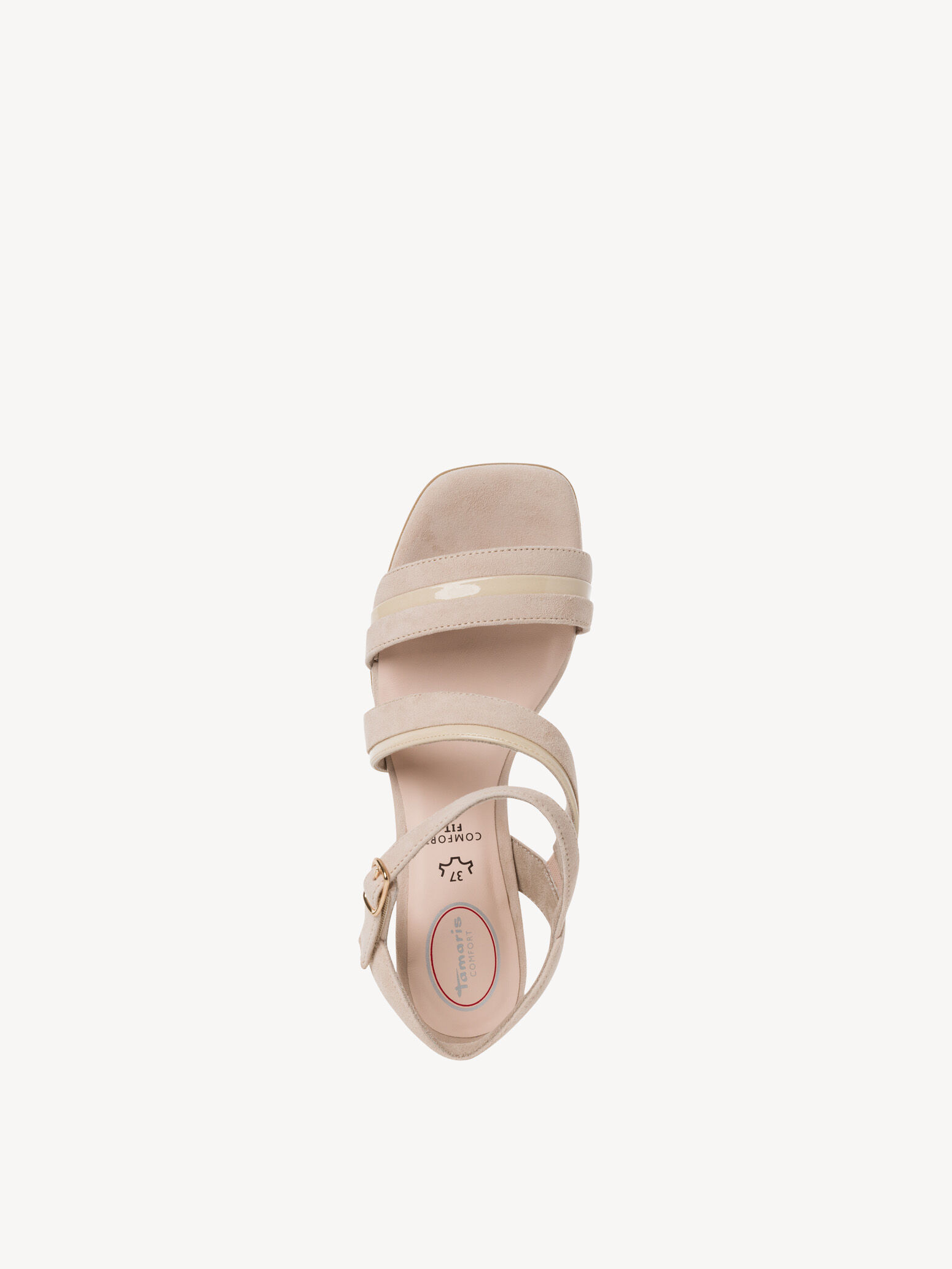 Sandale à talon - beige