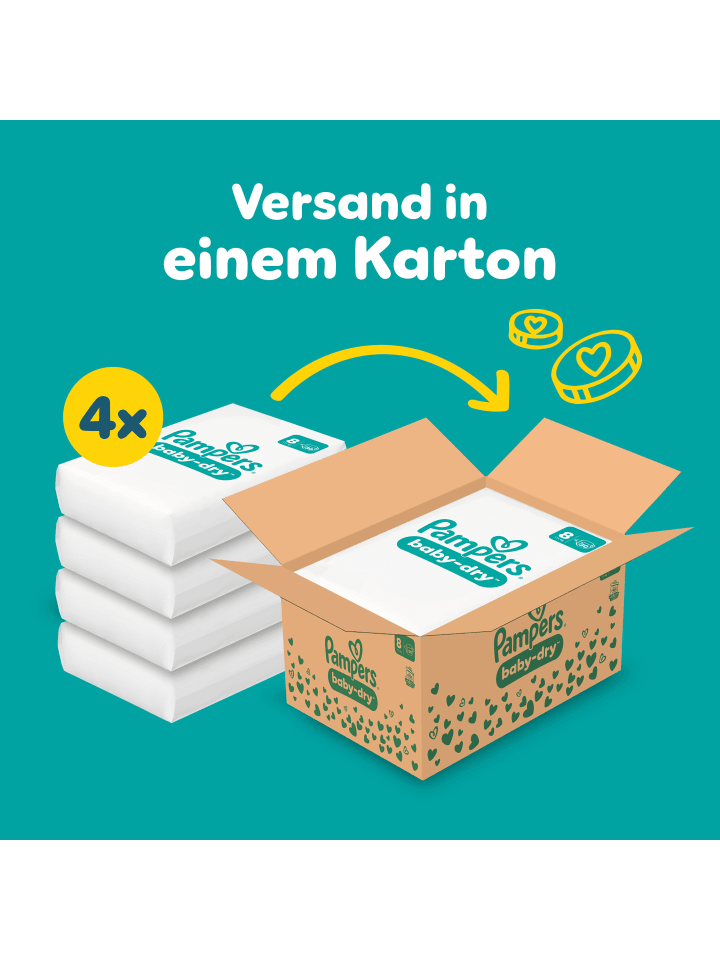 Pampers Pampers Baby-Dry Größe 8, 120 Windeln, 17kg  günstig kaufen 8