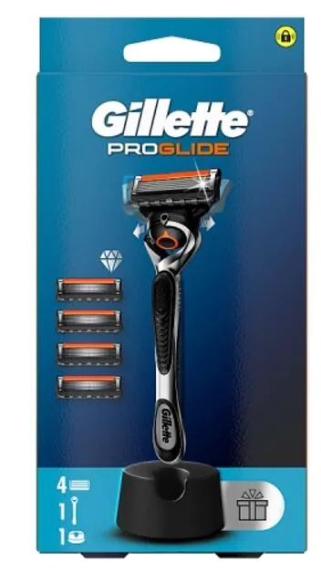 Ξυράφι Gillette Fusion Proglide + Φυσίγγια 4 τεμάχια.