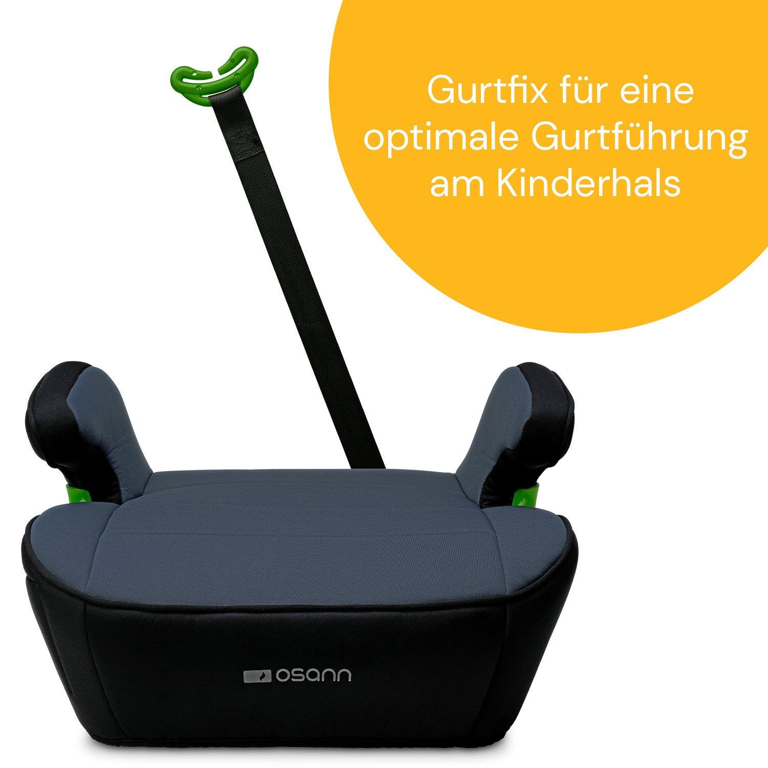 Osann Kindersitzerhöhung Junior Gurtfix i-Size, ab: 7 Jahren, bis: 12 Jahre, Sitzerhöhung mit Gurtfix ab 126 cm