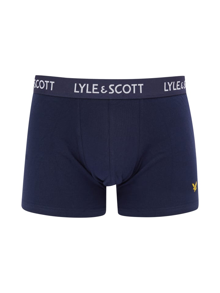 Lyle & Scott Trunks 5-Er Set in Dunkelblau/Weiß/Pastell-Türkis/Pastellblau/Blau günstig kaufen